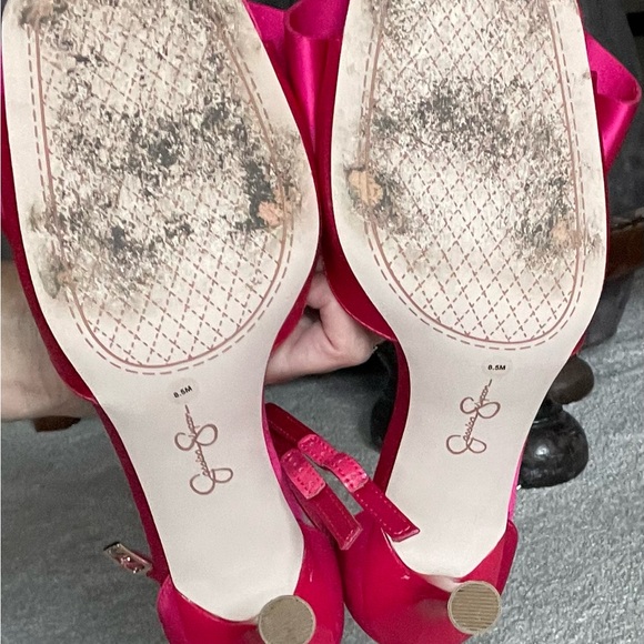 Jessica Simpson Fuchsia Bow Heels - Picture 5 of 6